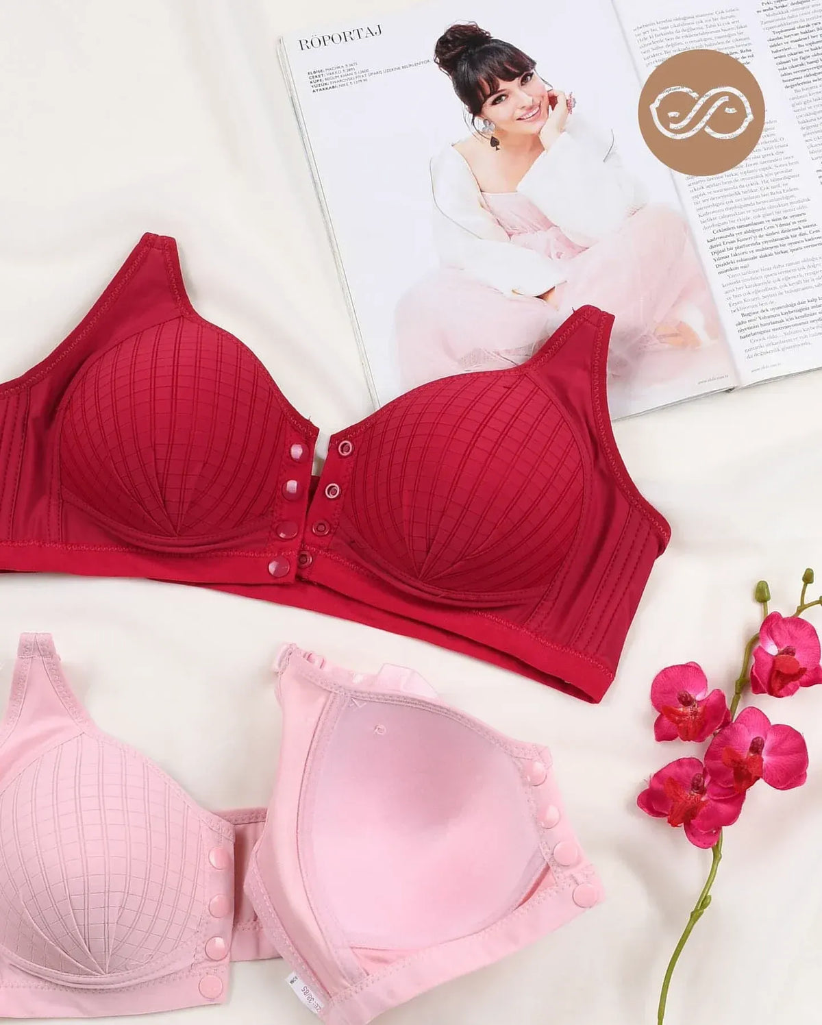 Pack Of 3 Ultra-Comfort Padded Button Bra for Women - Comfortable Daily Wear