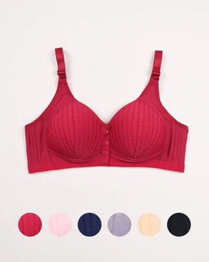 Pack Of 3 Ultra-Comfort Padded Button Bra for Women - Comfortable Daily Wear